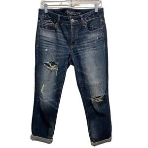 American Eagle Outfitters Women's Distressed Blue Jeans